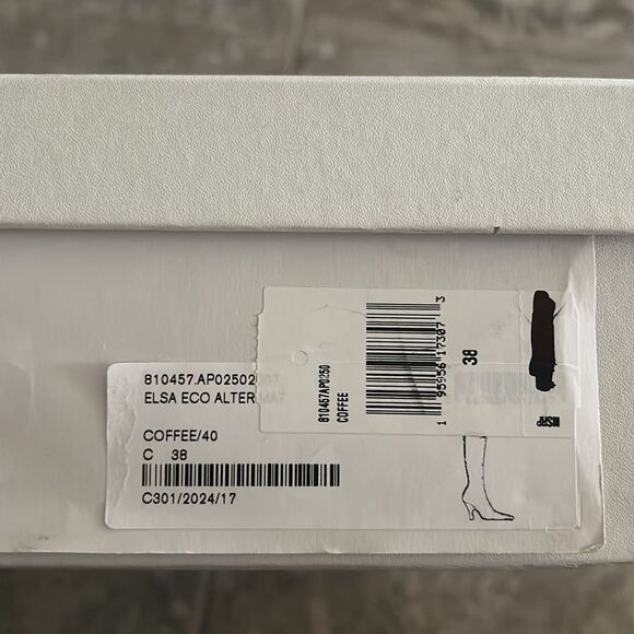 Stella McCartney Elsa Knee-High Heeled Boots, Brown, NWT, Size 38 - Picture 13 of 15